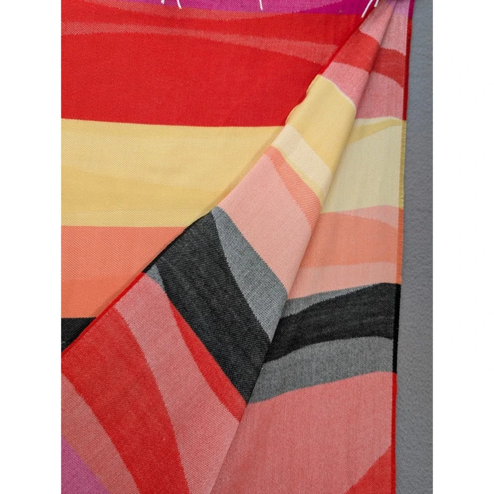 Boho Striped Fringe‎ Throw Blanket Sarong Beach Wrap Cover Ups Large 62